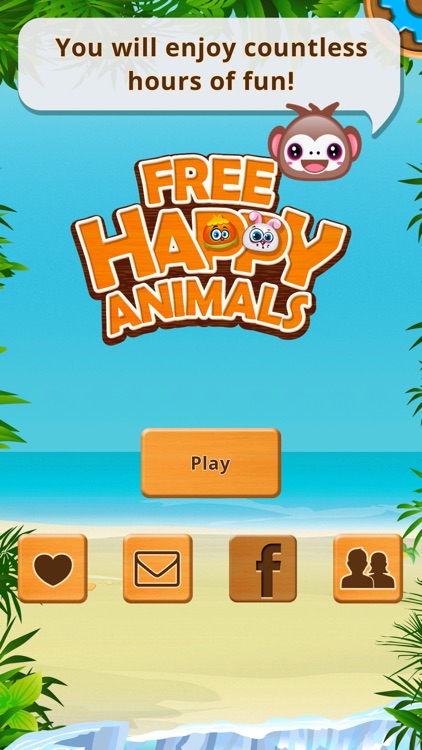 Free Happy Animals - A Columns Style Match Three Game Featuring Cute Animals. screenshot-0