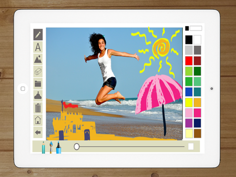 Write and draw in photos