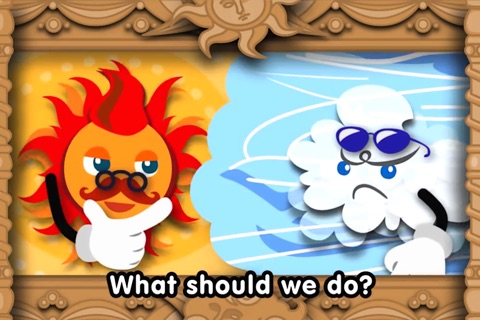 The North Wind and the Sun (FREE)  -Jajajajan Kids Song & Coloring picture book series screenshot 2