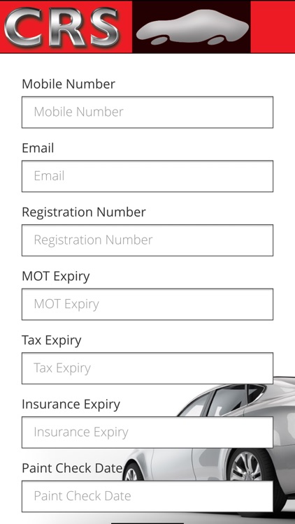 Cosmetic Repair Solutions MOT Reminder