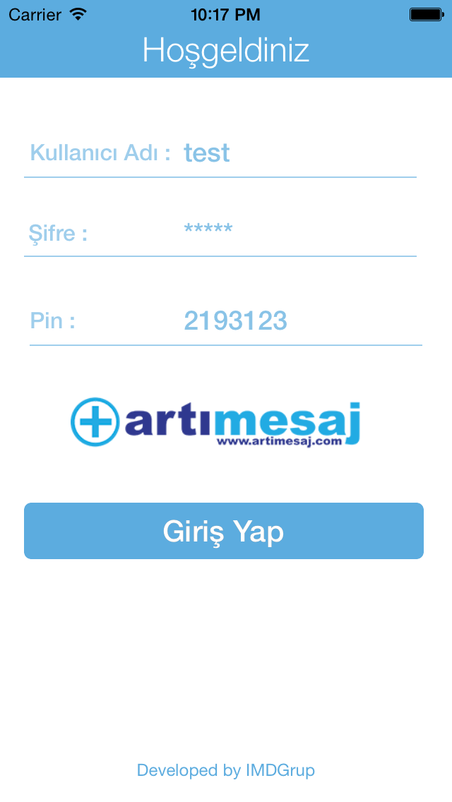 Screenshot #1 pour Artı Mesaj ®