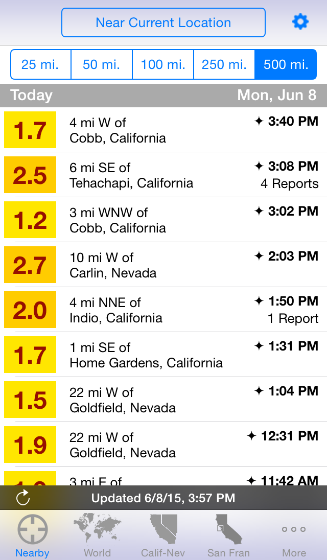 iFeltThat Earthquake
