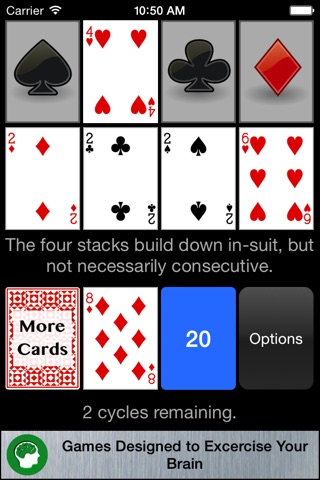 Four Stack Solitaire screenshot 3