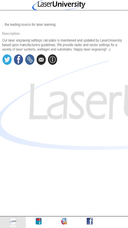 Laser Settings Calculator