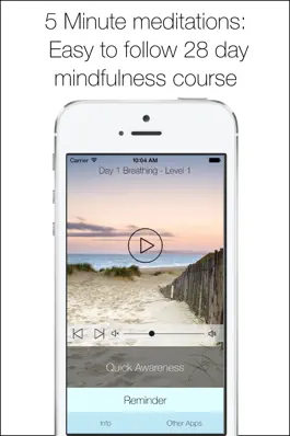Game screenshot 5 Minute Meditations: 28 day mindfulness meditation course for daily relaxation, happiness and stress relief mod apk