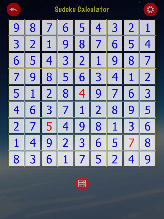 Sudoku Calculator