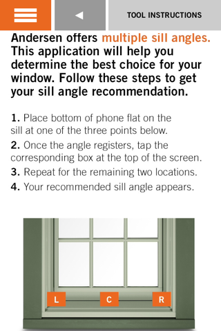 Andersen Sill Angle Finder screenshot 4