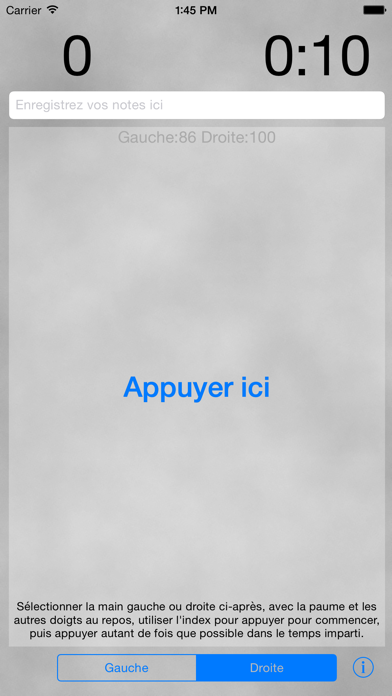 Screenshot #1 pour Test du clic du SNC