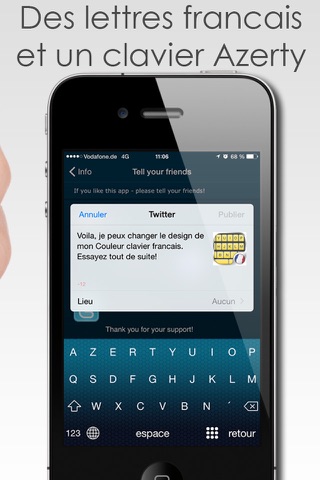 Le Clavier Francais - Style des thèmes pour votre clavier screenshot 2
