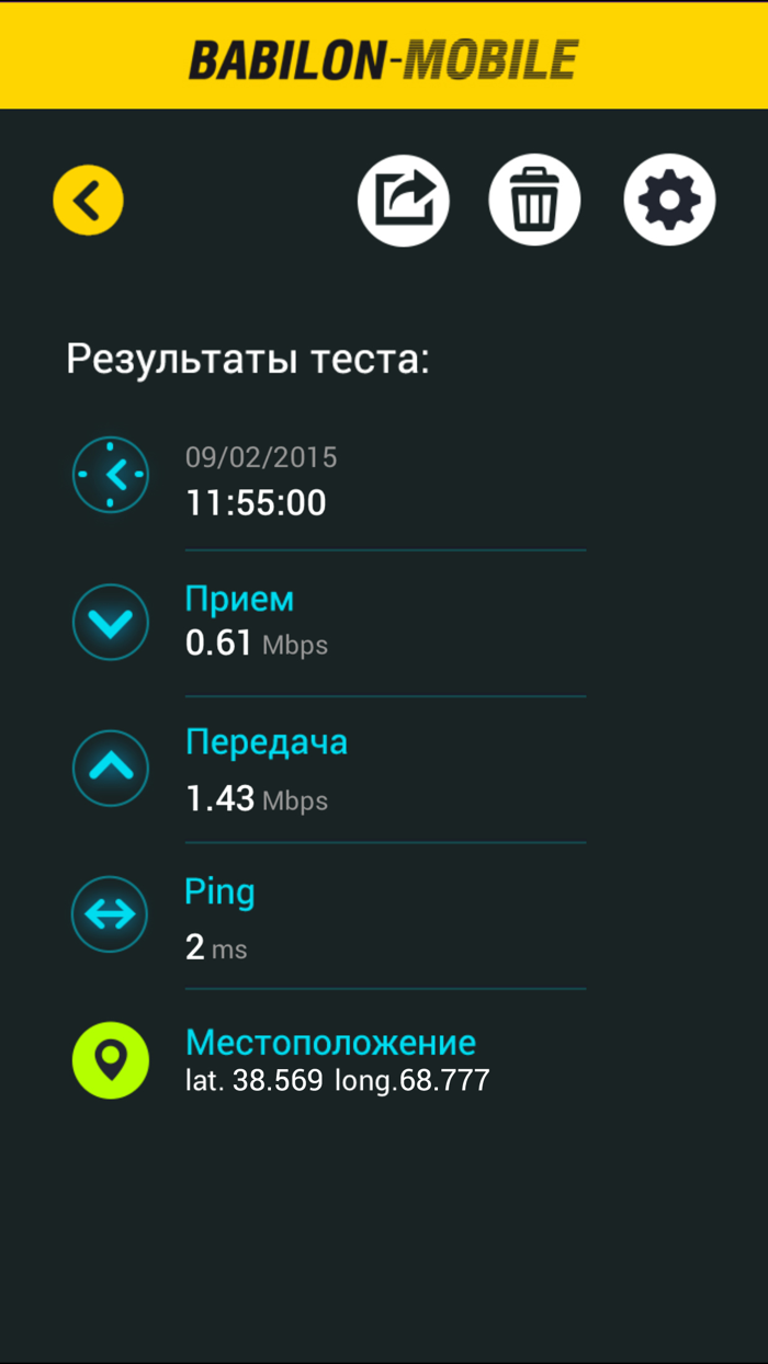 Babilon-M Speed Test