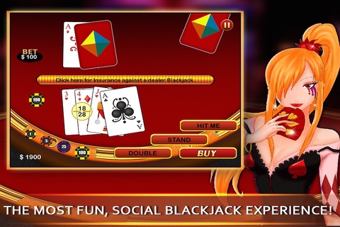 A Blackjack 21 Multiplayer Live in Las Vegas Card Casino Fever PRO screenshot 4
