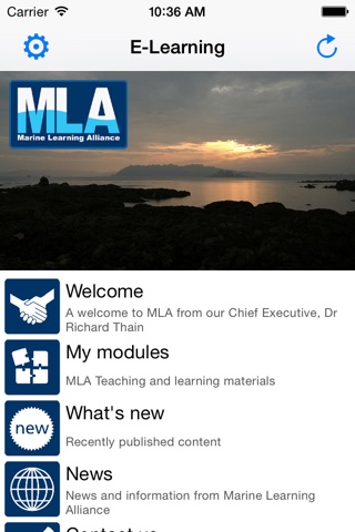 MLA E-Learning screenshot 2