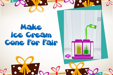 Circus Fair Ice Cream Maker - Making & Cooking A Delicious Candy Dessert Food For Girl & Kids Free screenshot 2