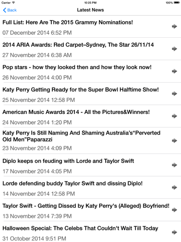 Screenshot #6 pour Fan Club Trivia: Katy Perry edition
