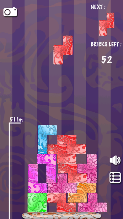 Screenshot #1 pour 66 Briques: Master Stacker construire la tour la-Fun et addictif nécessité patience équilibre physique jeu de puzzle!