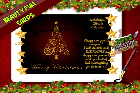 Merry Christmas Cards 2015 screenshot 2