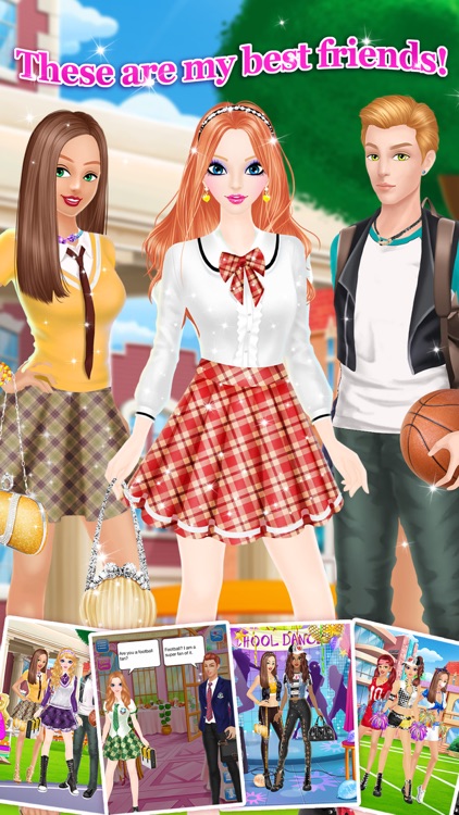 High School Salon - Girls Makeup, Dressup and Makeover Games screenshot-3