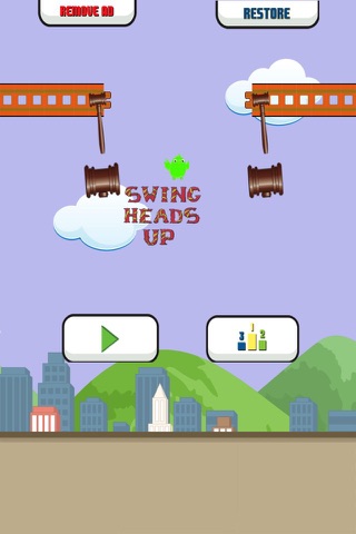 Swing Heads Up - Jump Up Using Doodle Copters screenshot 3