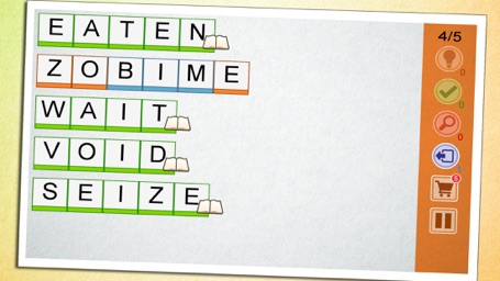 Screenshot of Word Scramble - Good Times