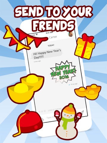 Screenshot #6 pour New Year Emoji - Holiday Emoticon Stickers & Emojis Icons for Message Greeting
