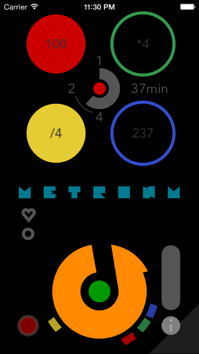 Screenshot #1 pour Metronm - métronome numérique avec traceur d'activité énergétique