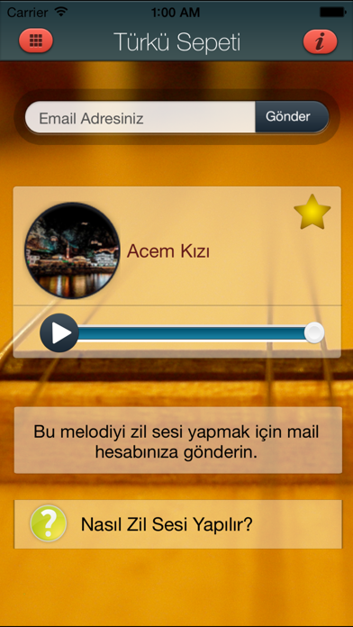 Screenshot #3 pour Türkü Sepeti Zil Sesleri