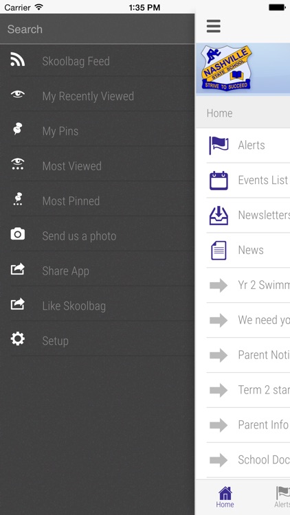 Nashville State School - Skoolbag