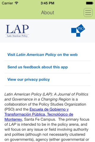 Latin American Policy screenshot 4