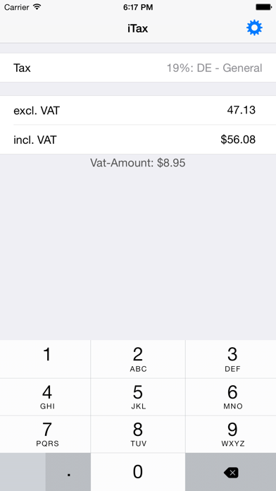 Screenshot #1 pour iTax - Tax Calculator