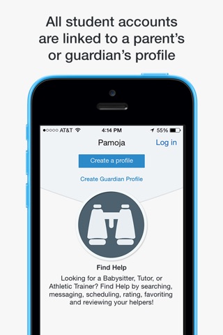 Pamoja - Find Local Students for Babysitter, Athletic Training and GCF Tutoring Help screenshot 3