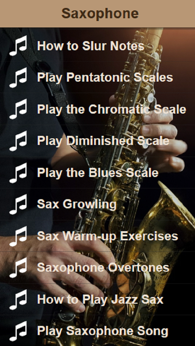 Screenshot #2 pour Saxophone Lessons - Learn To Play The Saxophone