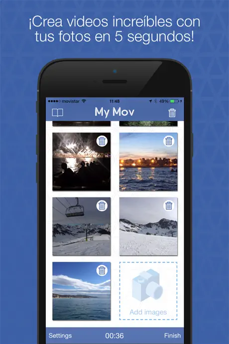 MyMov Fotos a Video Editor - Convierte tus fotos en presentacion