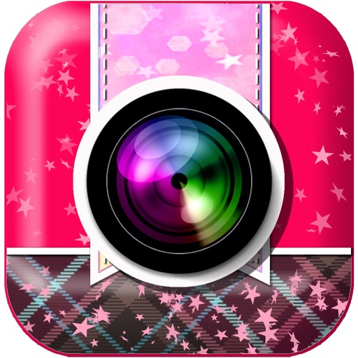 Cute Frame photo editor : plus sticker, filters, effects, grid, border stitch icon