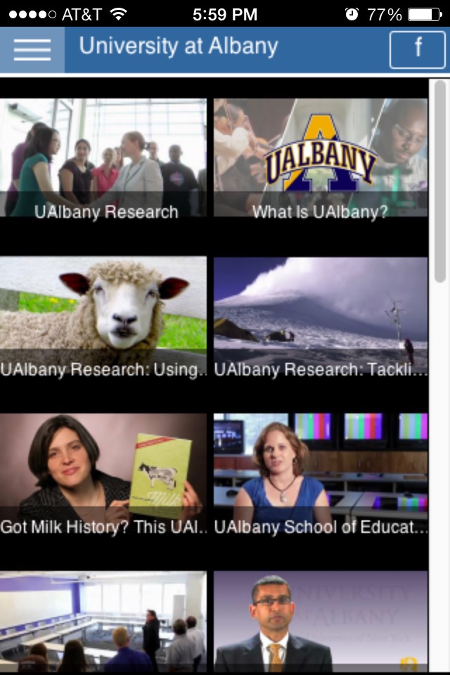 University at Albany screenshot 2