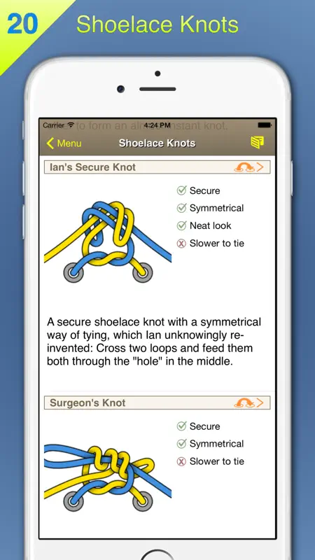 Ian's Laces - How to tie and lace shoes screenshot 4 of 5