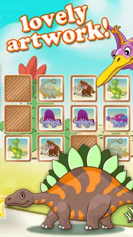 Game screenshot Jurassic dinosaur world pairs puzzle for toddlers and kids hack