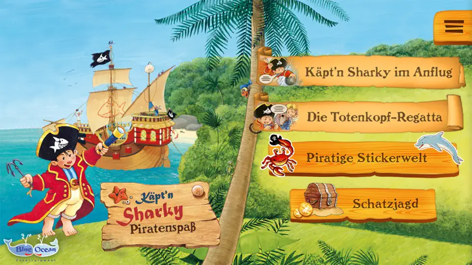 Screenshot von Käpt’n Sharky Piratenspaß Zum Lesen Und Spielen auf dem iPhone 1