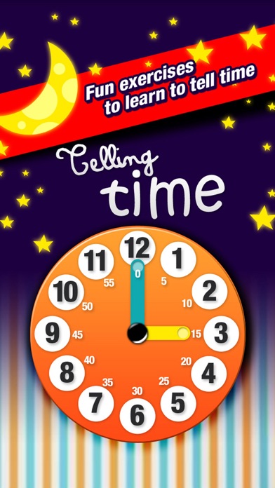 Telling Time for Kids - Game to Learn to Tell Time easilyのおすすめ画像1