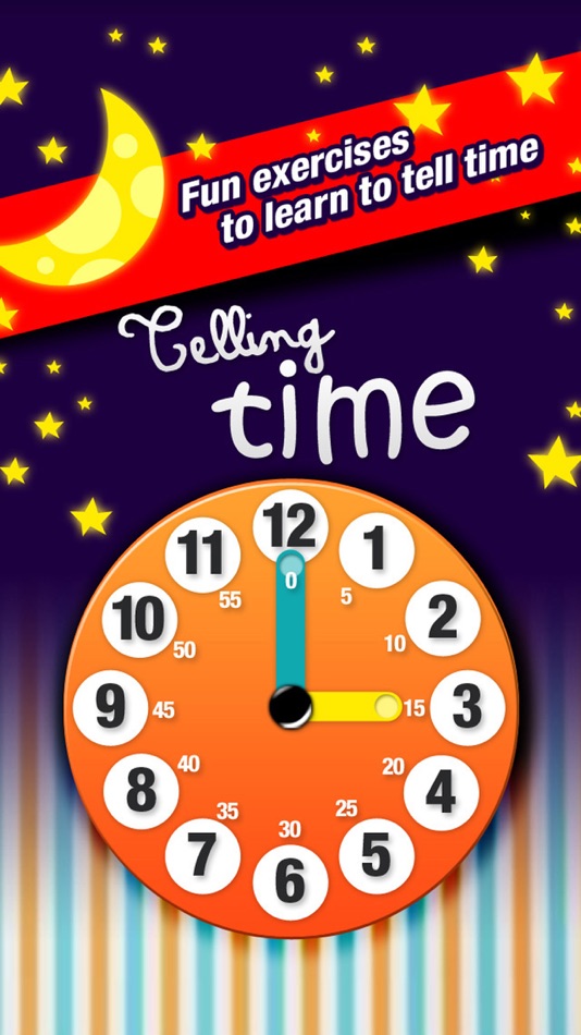 #1. Telling Time for Kids - Game to Learn to Tell Time easily (iOS) 由: Alexandre Minard