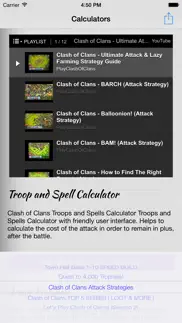 calculators for clash of clans - video guide, strategies, tactics and tricks with calculators iphone screenshot 2