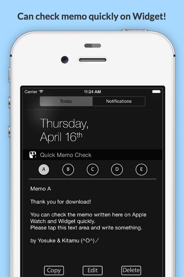 Quick Memo Check - check memos quickly on Watch and Widget screenshot 2