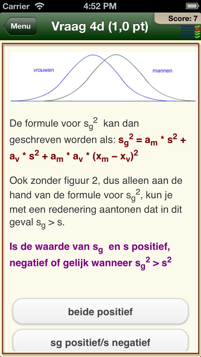 Screenshot 3 of Wiskunde Examens VWO-A