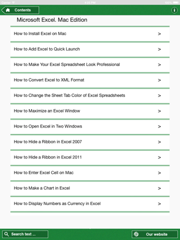 Screenshot #5 pour Guide pour Microsoft Excel pour Mac