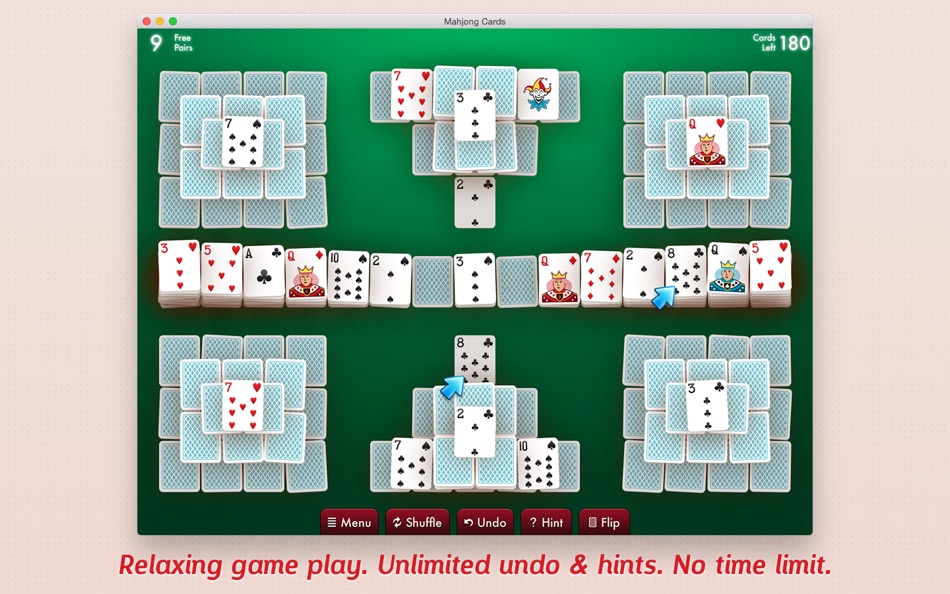 #2. Mahjong Cards - Play classic mahjong solitaire with playing cards (macOS) Által: Jerre van der Hulst
