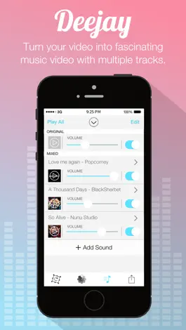 Game screenshot Video Sound for Instagram - Free Add Background Music to Video Clips and Share to Instagram hack