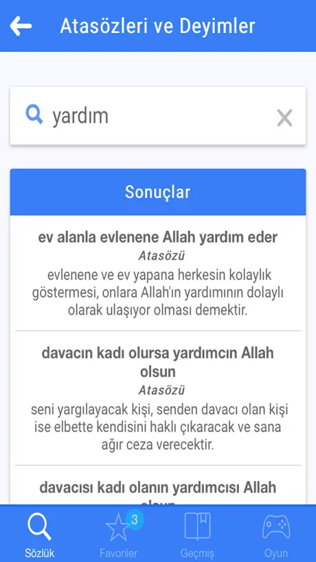 Atasözleri ve Deyimler Sözlüğü