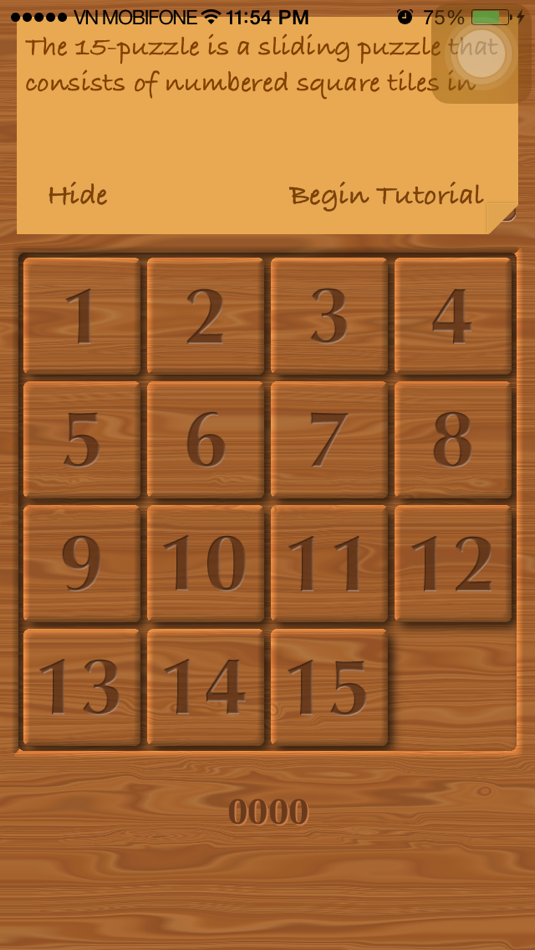 15 puzzle - Gem Puzzle, Boss Puzzle, Game of Fifteen, Mystic Square - 1.0.2 - (iOS)