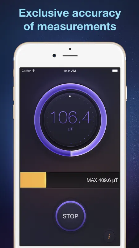 Tesla Meter - magnetic and gauss field measurement tool and metal detector screenshot 4 of 4