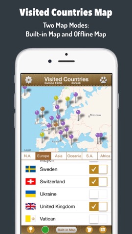 Visited Countries Map - World Travel Log for Marking Where You Have Beenのおすすめ画像2