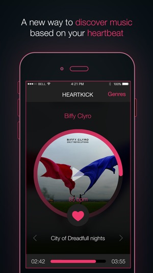 Heartkick - Stream music from your heartbeat(圖1)-速報App
